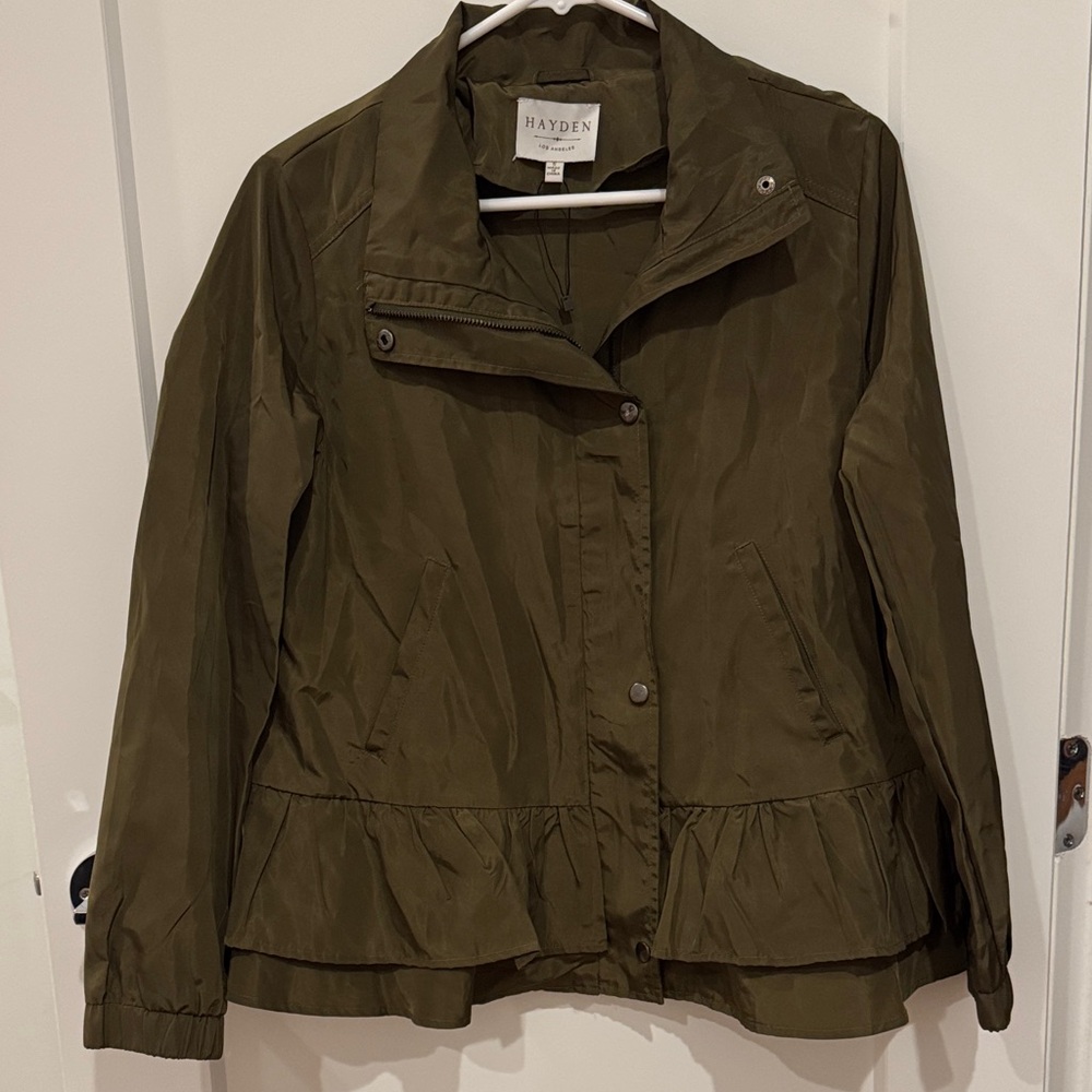 Hayden Army Green Women's Utility Rain Jacket NWOT